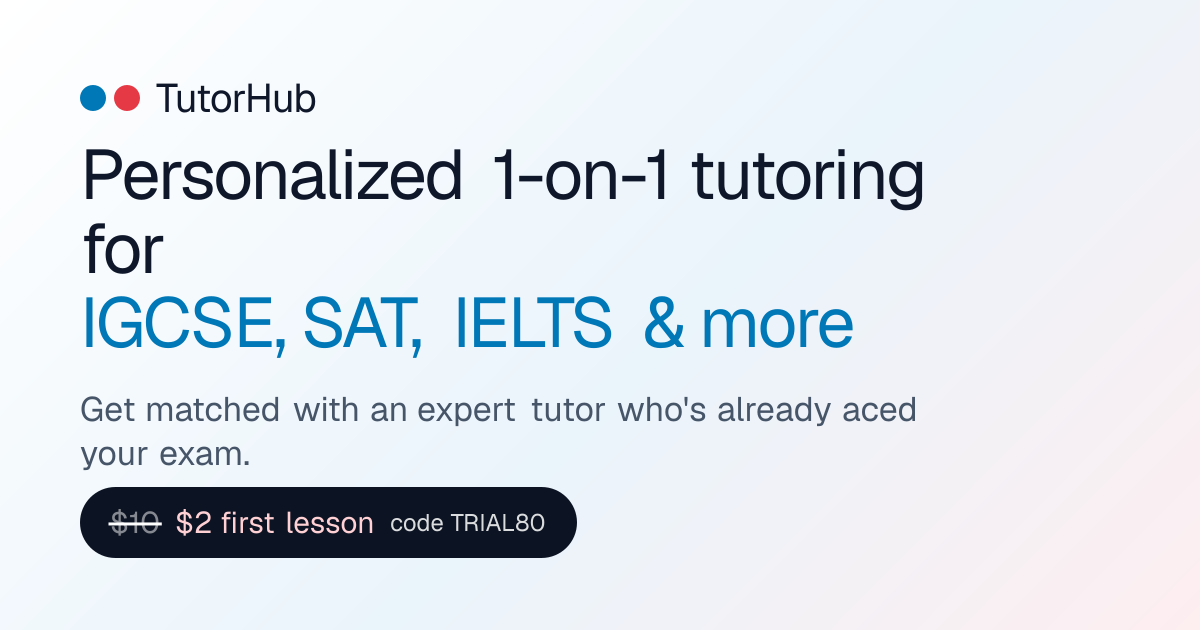 Log in — Student & Tutor sign in · TutorHub